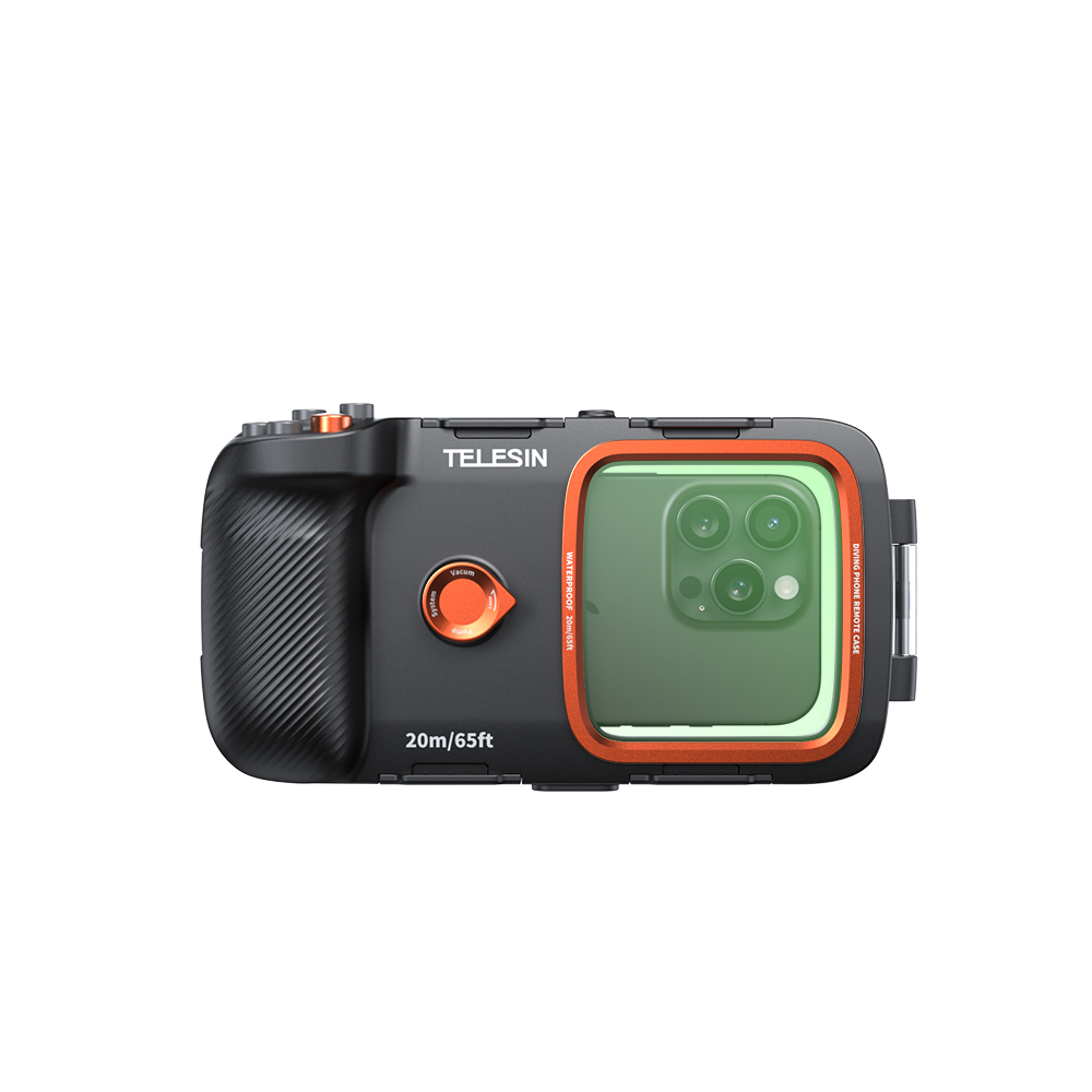 TELESIN Universal Diving Phone Case with dive handle and accessories